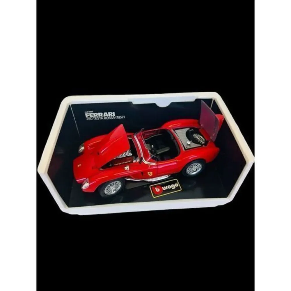 Burago 1957 3007 Ferrari250 Testa Rossa 1:18 Diecast Car Made In Italy Vintage‎